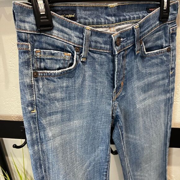 Citizens of humanity Kelly #063 low waist cropped jeans Y2K size 25 - Picture 6 of 16